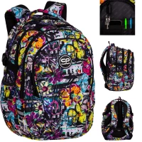 7. CoolPack Factor Plecak Szkolny Młodzieżowy Poster Flower F002813