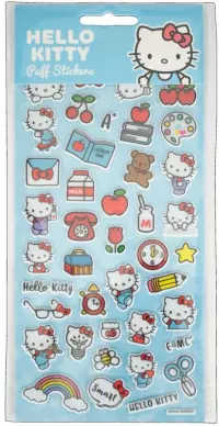 2. Zestaw Naklejek Dekoracyjnych Hello Kitty - Tęcza