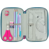 7. AstraBag Piórnik Trzykomorowy z Wyposażeniem AC31 Candy Bunny 503026002