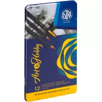 2. Astra Ołówki do Szkicowania w Pudełku Art&Hobby 12 sztuk 206120013