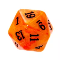 8. Komplet kości REBEL RPG - Akrylowe - Zachód Słońca