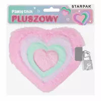 1. Starpak Pamiętnik Pluszowy Zamykany na Kłódkę Serce 582110
