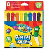 1. Colorino Flamastry Baby 8 Kolorów 39576PTR