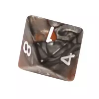 2. Komplet kości REBEL RPG - Dwukolorowe - Pomarańczowo-szare