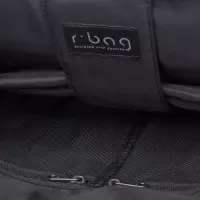10. R-Bag Plecak Męski na Laptopa 15" z USB Packer Black Z011