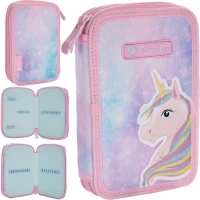 8. AstraBag Piórnik AC2 Dwukomorowy bez Wyposażenia Fairy Unicorn 503022049