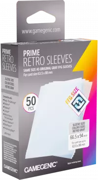 1. Gamegenic: Prime Retro Sleeves - FFG (66,5x94 mm) - Koszulki na Karty - 50 sztuk