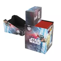 4. Gamegenic: Star Wars Unlimited Card Game - Soft Crate -  Pudełko na Karty - Cassian Andor/Dedra Meero