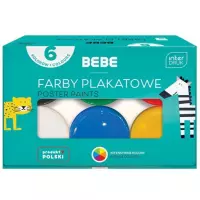 3. Interdruk Farby Plakatowe 6 kolorów BEBE Kids dla chłopca 329868