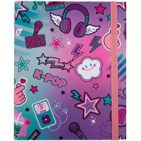 1. CoolPack Teczka Przestrzenna z Gumką A4 K-Pop Rainbow 27706CP