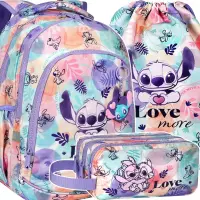 1. CoolPack Prime Zestaw Szkolny Stitch Pastel 3el Plecak F025885 + Worek F054885 + Piórnik Saszetka F060885