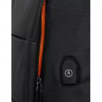 8. R-Bag Plecak Męski na Laptopa 15" z USB Range Black Z161