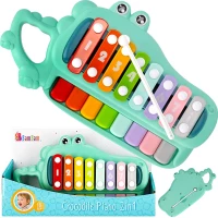 2. Bam Bam Pianinko Cymbałki 2w1 Krokodylek 492794