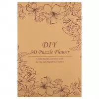 5. Mega Creative Puzzle Drewniane 3D Kwiaty 590288