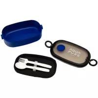 4. Astra Aqua Pure Śniadaniówka ze Sztućcami Niebiesko-Czarna 511025028