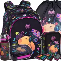 1. CoolPack Zestaw Szkolny Capybara Music 5el. Plecak Jerry F029961 + Worek F159961 + Piórnik F067961 + Z17961 + Z18961