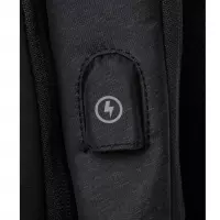 14. R-Bag Plecak Męski na Laptopa 15" z USB Kick Black Z091