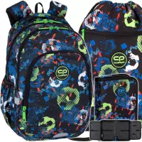 1. CoolPack Zestaw Szkolny Football 3el. Plecak Prime Pro F162336 + Worek D070336 + Piórnik D076336