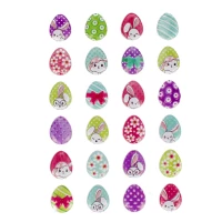 2. Craft With Fun Ozdoba Dekoracyjna Naklejki Puffy Pisanki 24szt Wielkanoc 531731