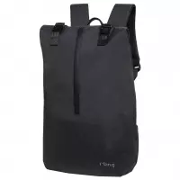 1. R-Bag Plecak Męski na Laptopa 15" z USB Hopper Black Z031