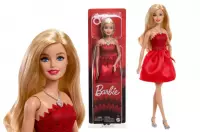 1. Mattel Barbie Lalka Limitowana 80-lecie Rubinowa Sukienka JGD25