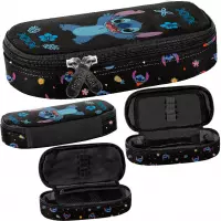 1. BeUniq Piórnik Tuba Usztywniona Stitch Black DS26MM-013