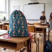 4. AstraBag Worek Szkolny Na Sznurkach AD1 Candy Bunny 507026001