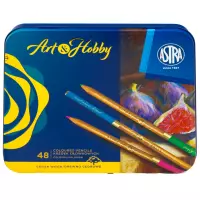 4. Astra Kredki Ołówkowe z Drewna Cedrowego Art&Hobby 48 kolorów 312121003