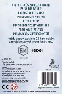 5. Na skrzydłach: Karty fanów - Pakiet 1 (6 zestawów)