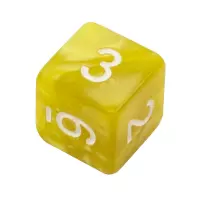 7. Komplet kości REBEL RPG - Perłowe - Jasnożółte