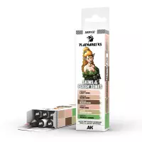 1. AK Interactive: Playmarkers - Skin & Flesh Tones (6)