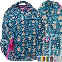 1. AstraBag Zestaw Szkolny Candy Bunny 3el. Plecak AB300 502026002 + Worek 507026001 + Piórnik 503026002