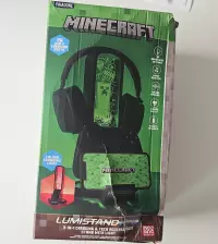 2. OUTLET Stojak na Słuchawki Z Podświetleniem RGB + Pilot Zdalnego Sterowania Minecraft