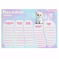 2. Starpak Plan Lekcji z Tabliczką Mnożenia A5 Cuties 584208