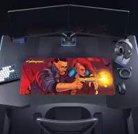 3. Podkładka pod Mysz Cyberpunk 2077 The Heist RGB XL