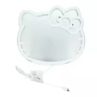 2. Lampka Neonowa Ścienna Lusterko LED - Hello Kitty