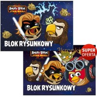 1. Angry Birds Star Wars Blok Rysunkowy A4 20 Kartek 290411