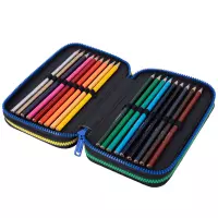 2. CoolPack Jumper 3 Piórnik Trzykomorowy Z Wyposażeniem Hello Kitty Black Neon F067034