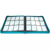 2. Ultra Pro: Vivid 12-Pocket Zippered PRO-Binder - Teal