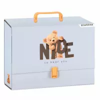 1. Starpak Teczka z Rączką A4 90 mm Miś 583307