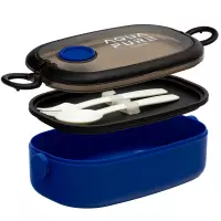 5. Astra Aqua Pure Śniadaniówka ze Sztućcami Niebiesko-Czarna 511025028