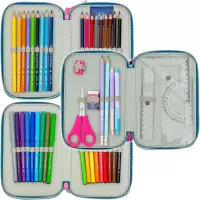 2. AstraBag Piórnik Trzykomorowy z Wyposażeniem AC31 Candy Bunny 503026002