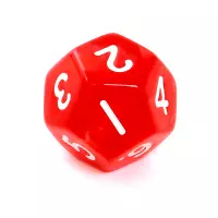 3. Komplet kości REBEL RPG - Perłowe - Czerwone