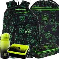 1. CoolPack Zestaw Szkolny Game Night 5el. Plecak Prime Pro F162711 + Worek F070711 + Piórnik F062711 + 56407CP + Z07510