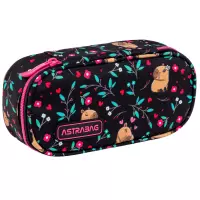 1. AstraBag Piórnik AC6 Saszetka Usztywniona Flower Capy 503026020