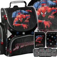 1.  Paso Zestaw Szkolny 3el Amazing Spiderman Tornister SP26FF-525 + Piórnik SP26FF-P001BW + Worek SP26CC-712