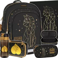 1. Starpak Zestaw 5el. Złoty Kotek Plecak 507689 + Worek 529469 + Piórnik 507690 + 558660 + 558652 + 558654