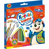 2. Bambino Kredki Ołówkowe Trójkątne 24 Kolory 002076