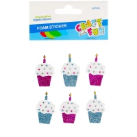 1. Craft With Fun Ozdoba Dekoracyjna Babeczki Piankowe Samoprzylepne 480869