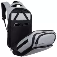 3. R-Bag Plecak Męski na Laptopa 15" z USB Forge Grey Z062